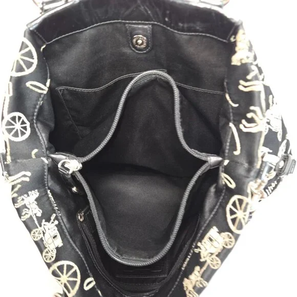 Coach Ashley F15656 Black Horse & Carriage Anniversary Satchel Handbag Purse - Picture 14 of 15